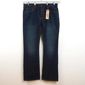 Levi's 527 Slim Bootcut Jeans Men's Size 38x34 Blue Denim Western Cowboy Cotton